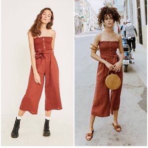 NEW Faithfull the Brand Lais Jumpsuit Sangria